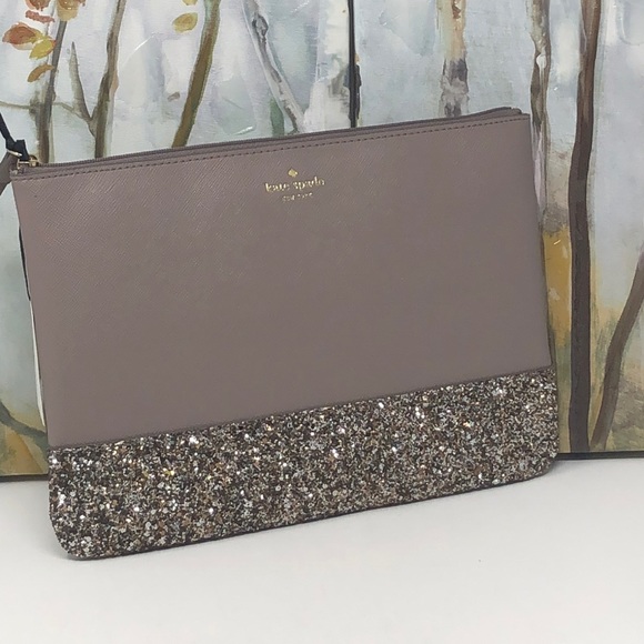 NWT Kate spade cosmetic gray bag - Picture 3 of 6